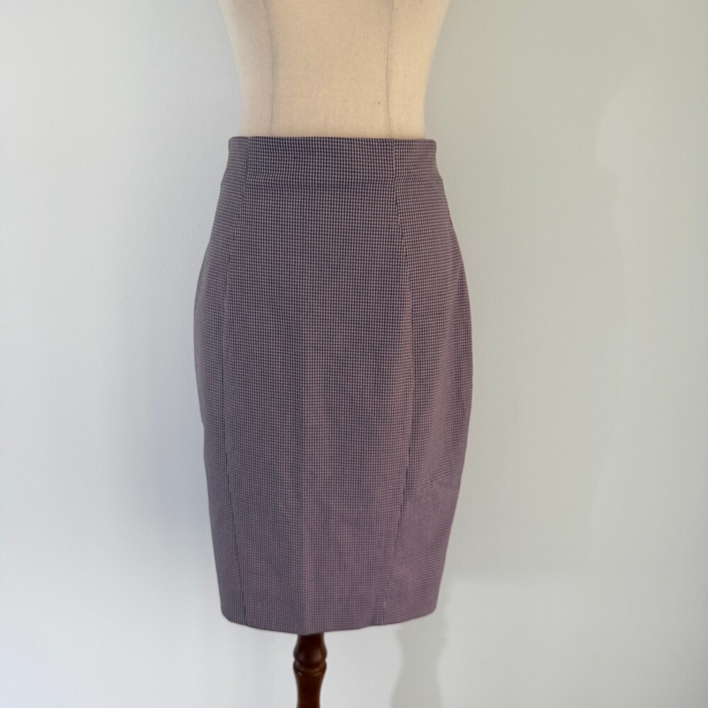 Cue City Houndstooth Pencil Skirt
